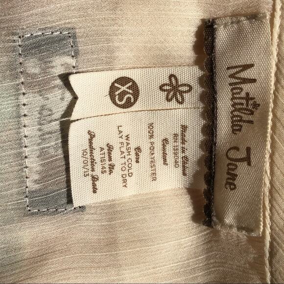 Matilda Jane Sheer Cream Sleeveless Tunic | Boho Chic Oversized Style | XS - Picture 8 of 15